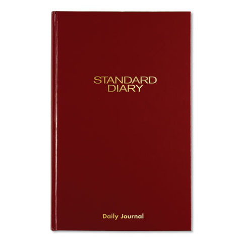 Standard Diary Recycled Daily Journal, Red, 12.13 X 7.69, 2022