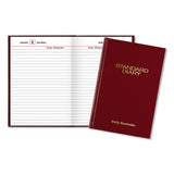 Standard Diary Recycled Daily Reminder, Red, 7.5 X 5.13, 2022