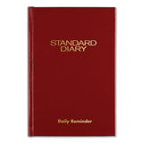 Standard Diary Recycled Daily Reminder, Red, 7.5 X 5.13, 2022