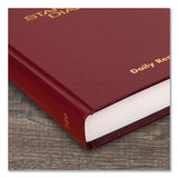 Standard Diary Recycled Daily Reminder, Red, 8.25 X 5.75, 2022