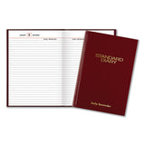 Standard Diary Recycled Daily Reminder, Red, 8.25 X 5.75, 2022