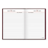 Standard Diary Recycled Daily Reminder, Red, 8.25 X 5.75, 2022