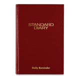 Standard Diary Recycled Daily Reminder, Red, 8.25 X 5.75, 2022