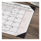 Two-color Monthly Desk Pad Calendar, 22 X 17, 2022