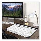 Monthly Refillable Desk Pad, 22 X 17, White, 2022