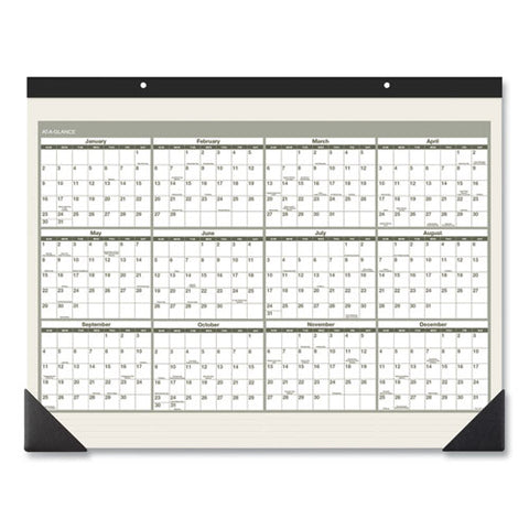 Recycled Monthly Desk Pad, 22 X 17, 2022