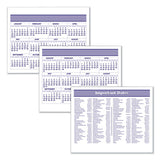 Flip-a-week Desk Calendar Refill, 7 X 6, White, 2021