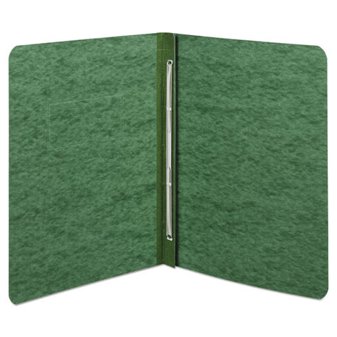 Pressboard Report Cover, Prong Clip, Letter, 3" Capacity, Dark Green