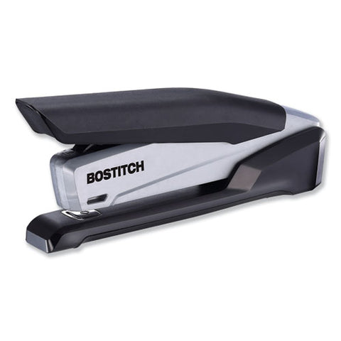 Inpower Spring-powered Premium Desktop Stapler, 28-sheet Capacity, Black-gray