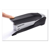 Inpower Spring-powered Premium Desktop Stapler, 28-sheet Capacity, Black-silver