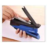 Inpower Spring-powered Desktop Stapler, 20-sheet Capacity, Blue