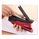 Inpower Spring-powered Desktop Stapler, 20-sheet Capacity, Red