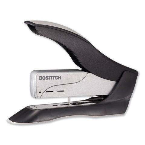 Spring-powered Premium Heavy-duty Stapler, 100-sheet Capacity, Black-silver