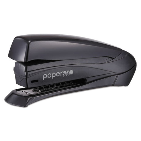 Inspire Spring-powered Full-strip Stapler, 20-sheet Capacity, Black