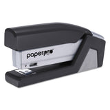 Injoy Spring-powered Compact Stapler, 20-sheet Capacity, Black