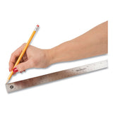 Stainless Steel Office Ruler With Non Slip Cork Base, 18"