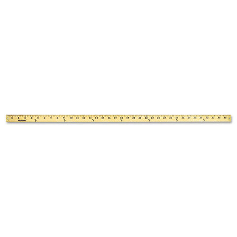 Wood Yardstick With Metal Ends, 36"