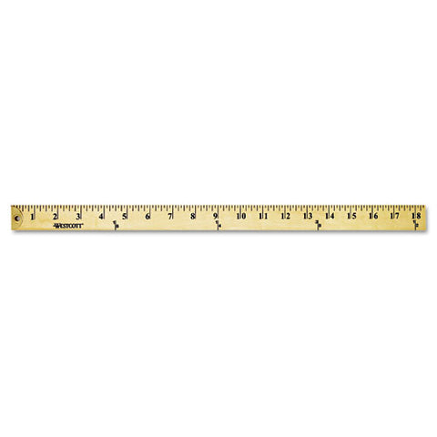 Wood Yardstick With Metal Ends, 36"