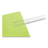 See Through Acrylic Ruler, 12", Clear