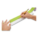 See Through Acrylic Ruler, 12", Clear