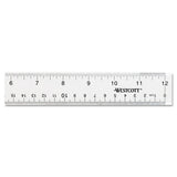 See Through Acrylic Ruler, 12", Clear