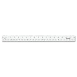 See Through Acrylic Ruler, 18", Clear