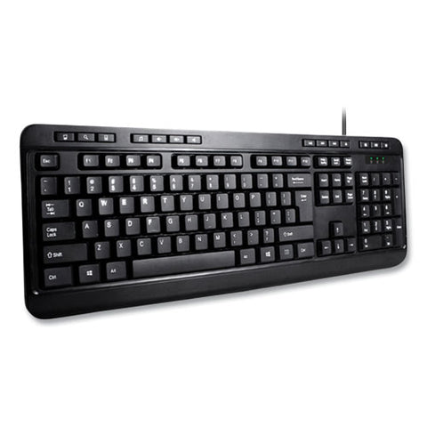 Akb132ub 118-key Mm Desktop Usb Keyboard, Black