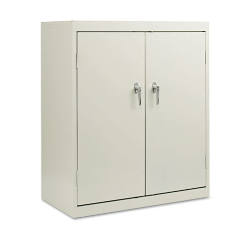 Assembled 42" High Storage Cabinet, W-adjustable Shelves, 36w X 18d, Light Gray