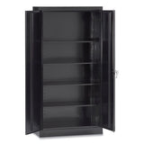 Economy Assembled Storage Cabinet, 36w X 18d X 72h, Black