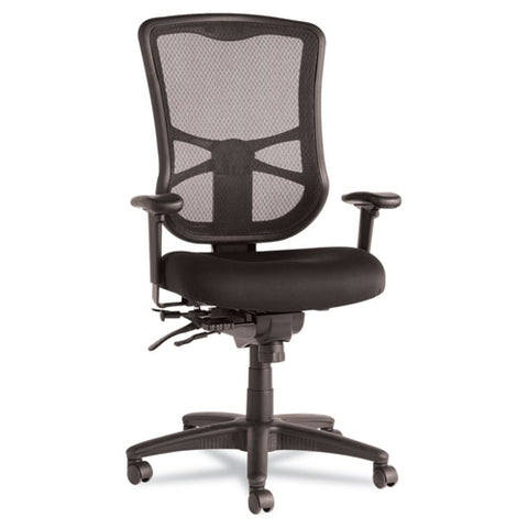 Alera Elusion Series Mesh High-back Multifunction Chair, Supports Up To 275 Lbs, Black Seat-black Back, Black Base