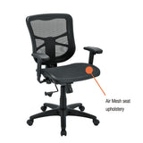 Alera Elusion Series Mesh Mid-back Swivel-tilt Chair, Supports Up To 275 Lb, 17.9" To 21.6" Seat Height, Black