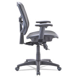 Alera Elusion Series Mesh Mid-back Swivel-tilt Chair, Supports Up To 275 Lb, 17.9" To 21.6" Seat Height, Black