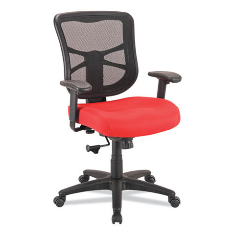 Alera Elusion Series Mesh Mid-back Swivel/tilt Chair, Supports Up To 275 Lb, 17.9" To 21.8" Seat Height, Red