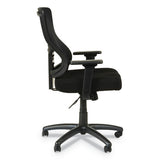 Alera Elusion Ii Series Mesh Mid-back Swivel-tilt Chair With Adjustable Arms, Up To 275 Lbs, Black Seat-back, Black Base