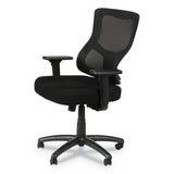 Alera Elusion Ii Series Mesh Mid-back Swivel-tilt Chair With Adjustable Arms, Up To 275 Lbs, Black Seat-back, Black Base