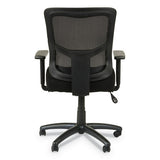 Alera Elusion Ii Series Mesh Mid-back Swivel-tilt Chair With Adjustable Arms, Up To 275 Lbs, Black Seat-back, Black Base