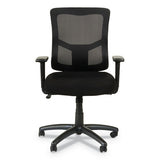 Alera Elusion Ii Series Mesh Mid-back Swivel-tilt Chair With Adjustable Arms, Up To 275 Lbs, Black Seat-back, Black Base