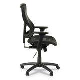 Alera Elusion Ii Series Suspension Mesh Mid-back Synchro With Seat Slide Chair, Up To 275 Lbs, Black Seat-back, Black Base