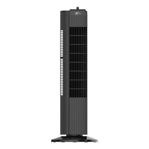 28" 3-speed Tower Fan, Plastic, Black