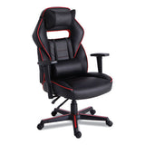 Racing Style Ergonomic Gaming Chair, Supports 275 Lb, 15.91" To 19.8" Seat Height, Black-red Trim Seat-back, Black-red Base