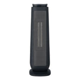 Ceramic Heater Tower With Remote Control, 7.17" X 7.17" X 22.95", Black