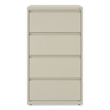 Lateral File, 4 Legal/letter-size File Drawers, Putty, 30" X 18.63" X 52.5"