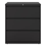 Lateral File, 3 Legal/letter/a4/a5-size File Drawers, Black, 36" X 18.63" X 40.25"