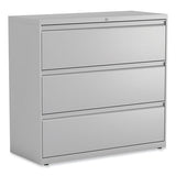 Lateral File, 3 Legal/letter/a4/a5-size File Drawers, Light Gray, 42" X 18.63" X 40.25"