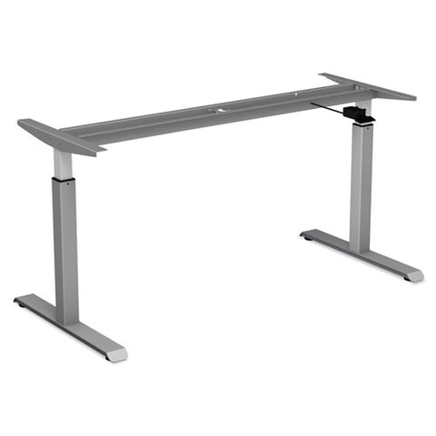 Adaptivergo Pneumatic Height-adjustable Table Base, 26.18" To 39.57", Gray