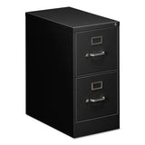 Two-drawer Economy Vertical File, 2 Letter-size File Drawers, Black, 15" X 25" X 28.38"