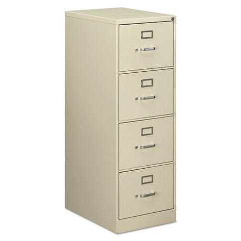 Economy Vertical File, 4 Legal-size File Drawers, Putty, 18" X 25" X 52"