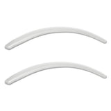 Alera Neratoli Series Replacement Arm Pads, Leather, 1.77w X .59d X 15.15h, White, 1 Pair