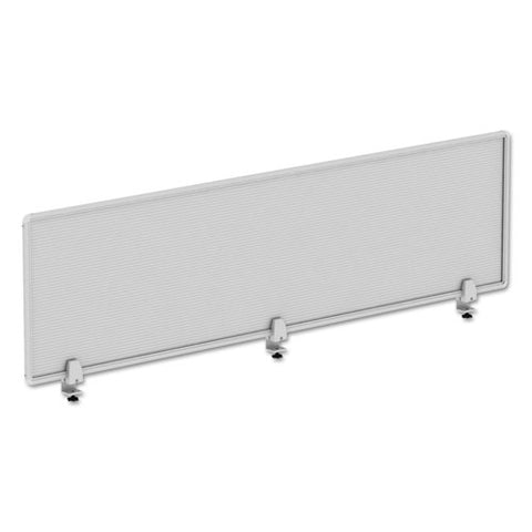 Polycarbonate Privacy Panel, 65w X 0.50d X 18h, Silver-clear