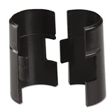 Wire Shelving Shelf Lock Clips, Plastic, Black, 4 Clips-pack